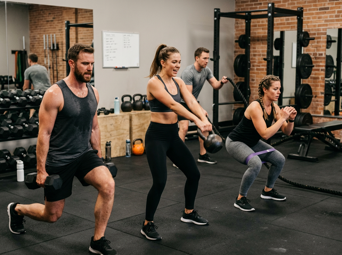 Group class in motion